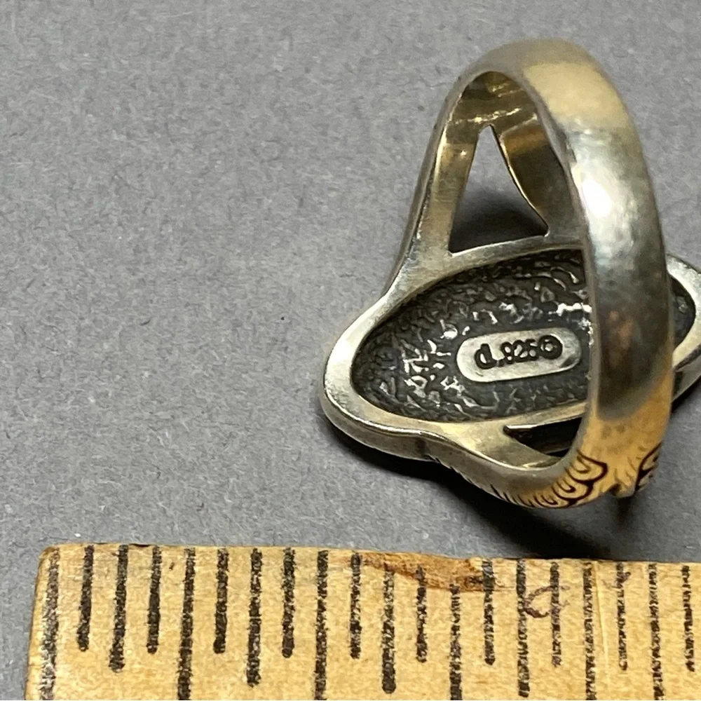 Carolyn Pollack Relios sterling silver Pueblo House Scenic Ring